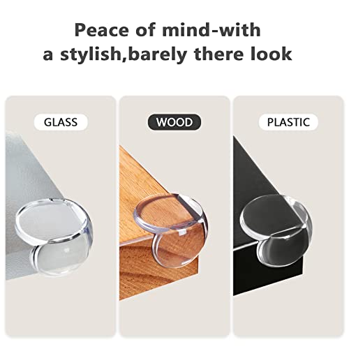 8 Pack Table Corner Protector Guards For Baby Safety, Furniture Corner Guard & Edge Safety Bumpers, Cover Sharp Furniture,Table Edges And Cabinets- Clear And Transparent #TOP1