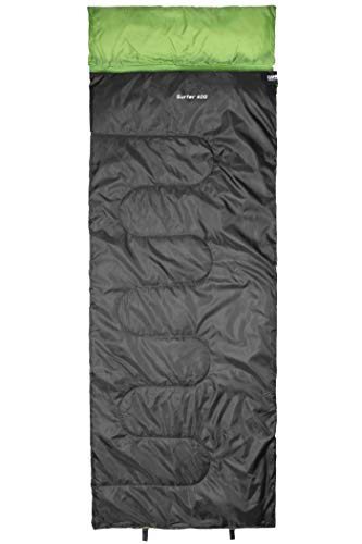CAMPZ Surfer 400 Schlafsack grau/grün Cover