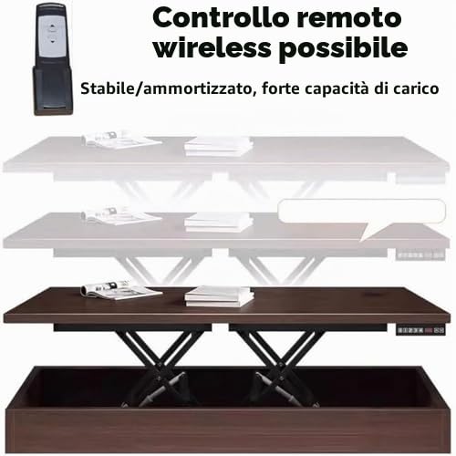 Tavolo Elevatore a Forbice Elettrico, per Gestione Materiali in Magazzini e Fabbriche, 100KG, con Telecomando Senza Fili, Piattaforma di Sollevamento Regolabile in Altezza Tavolo Elevatore Idraulico a