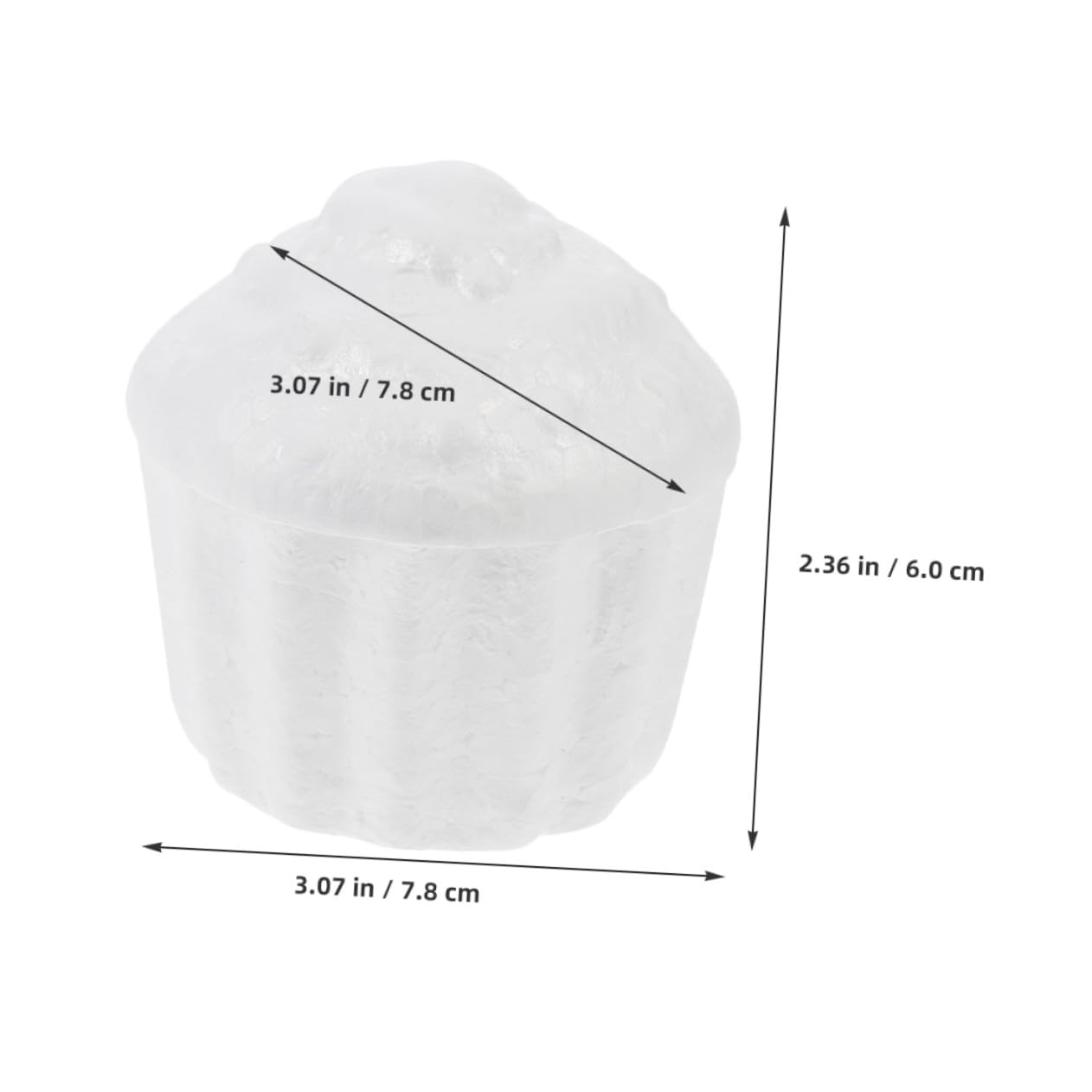 Hemobllo Modèles de Gâteau en Mousse Blancs pour Décoration Créative 5 Pièces Accessoires pour Travaux Manuels et Pâtisserie DIY la Main