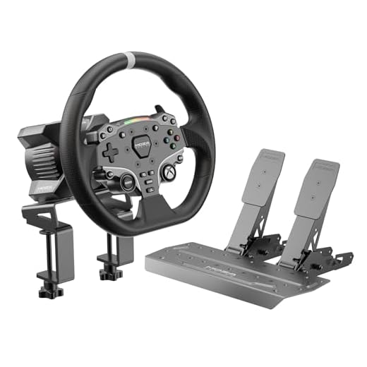 MOZA R3 Racing Wheel and Pedals Bundle Kit for PC & Xbox Video Game Controller