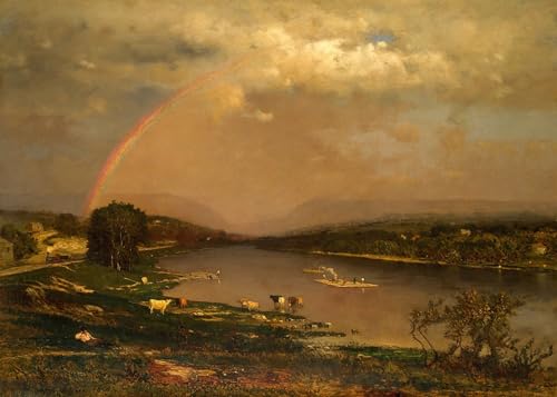 George Inness Delaware Water Gap tableau toile peinture decorative salon 60x90cm