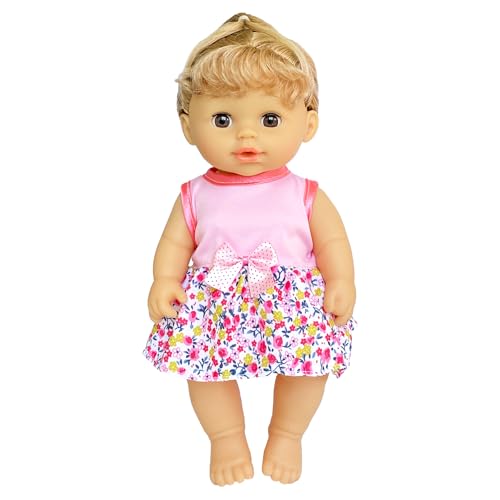 JING SHOW BUSSINESS Baby Doll Clothes ,6 Sets Girl Doll Clothes Dress for 10-12 Inch Doll, Doll Clothes Accessories for Baby Doll Girl