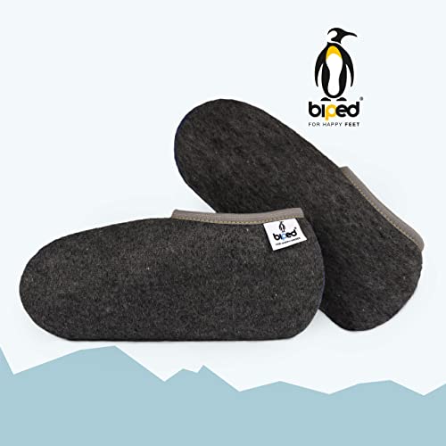 biped Stiefelsocken POLARFUCHS - Gummistiefelsocken für Freizeit und Beruf - wärmende Füßlinge als Hausschuh Ersatz - für die Reise - made in Germany - z2745(45-46)
