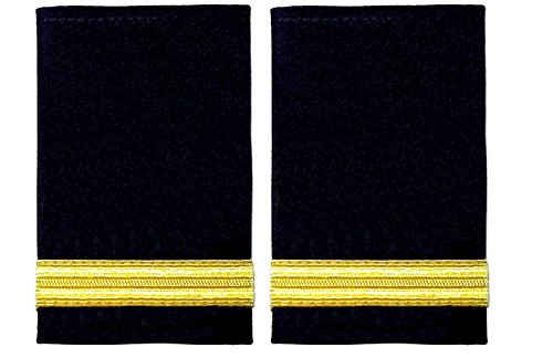 HEUK Paire d'épaulettes noires pour pilote d'avion ou marine marchande Cover