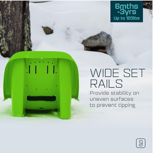 image for Gizmo Riders Baby Rider, Toddler Sled - 3-Point Harness, Anti-Slip Sea