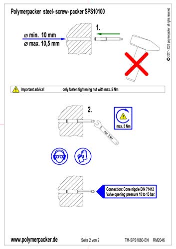 10 pezzi Polimeri Pacco spillatrice iniettabile