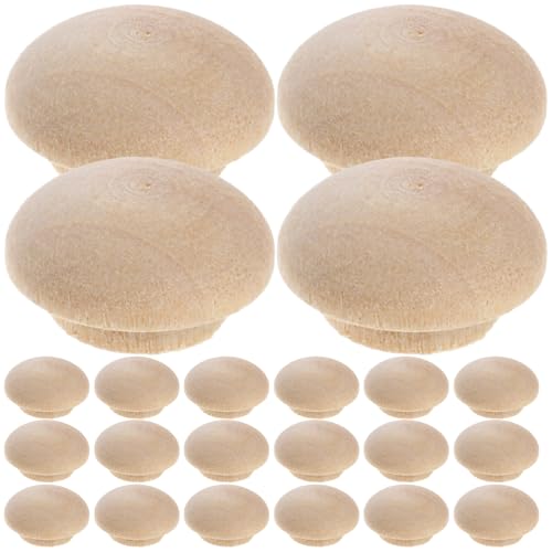 ADOCARN Tapones de Madera Maciza de Haya 15 Mm para Agujeros de Muebles, 100 Unidades Reutilizables para Decoración y Cierre de Tornillos en Escaleras y Gabinetes