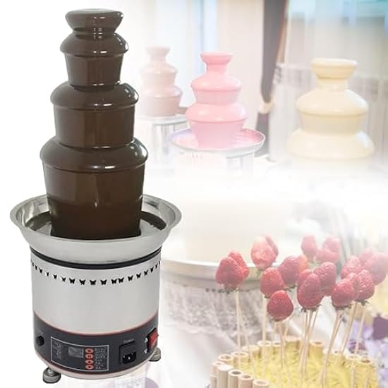 チョコレートフォンデュ フォンデュ鍋 4/5/6/7段チョコレートフォンデュセット、食品グレードステンレス製電動チョコレート溶解機、調理用、業務用、家庭用、結婚式、誕生日、クリスマス(7 tier)