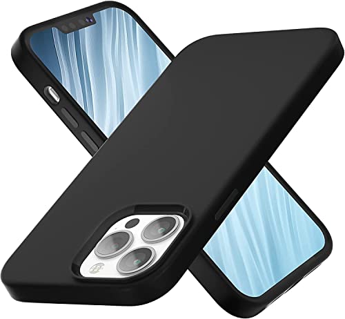 Image of MIDOS Back Cover Compatible with iPhone 14 Pro Max Case Liquid Silicone Full Protection Shock Proof Back Cover for iPhone 14 Pro Max (2022) 6.7 inch (Black)