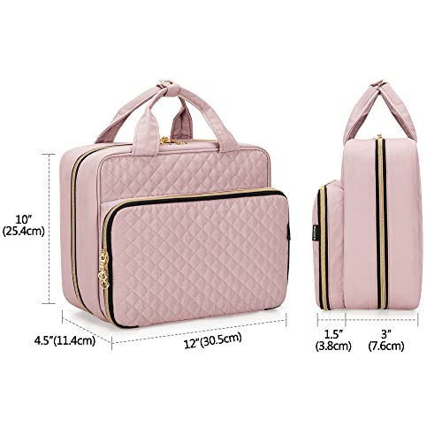 Image of Damero Pill Bottle Organizer Bag, Travel Medicine Bag Organizer, Misty Rose | Medicine Organizer and Storage for Pills, Vitamin, Fish Oil, Medical Supplements for Women and Men