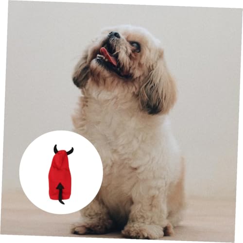 Disfraz Diablo para Perros Pequeños WOONEKY S miniatura 5