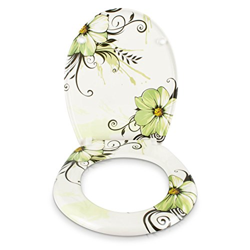 Sedile wc chiusura ammortizzata - Motivo Flower