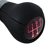 Beixicheng 5 Speed LED Gear Shift Knob for BMW E46 E81 E82 E87 E88 E90 E91 E92 E93 Manual Transmission