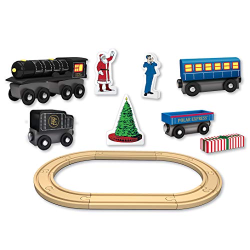 MasterPieces Wood Train Sets - The Polar Express 18 Piece Train Set - Officially Licensed Toddler & Kids Toy - Image 5