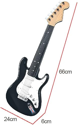 Miniatura 4 de JING SHOW BUSSINESS Juguete de guitarra de 25 pulgadas para niños, 6 cuerdas, guitarra eléctrica, instrumentos musicales para niños, instrumento