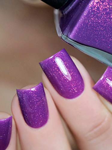 Image of ILNP Paisley - Dark Magenta Holographic Shimmer Nail Polish