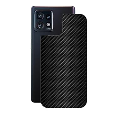 Gshield Película Traseira de Fibra de Carbono Preta para Motorola (Moto Edge Plus 2023)