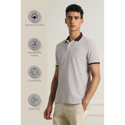 Image of Van Heusen Premium Polo T-Shirt for Men | Quick Dry | Comfort Fit | Breathable Fabric