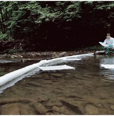 Reusable Oil Absorbent Boom 5-Pack, 20x1000cm Oil Spill Cleanup - Effective Absorbent Barrier for Quick Oil Spill Response and Recovery, Ideal for Marine and Industrial Use
