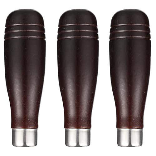 Ipetboom 3 Piezas Mango de Escofina de Madera Ergonómico Accesorio Reemplazo para Lima Manual Mango de Madera Resistente para Herramientas de Archivo y Escofinado