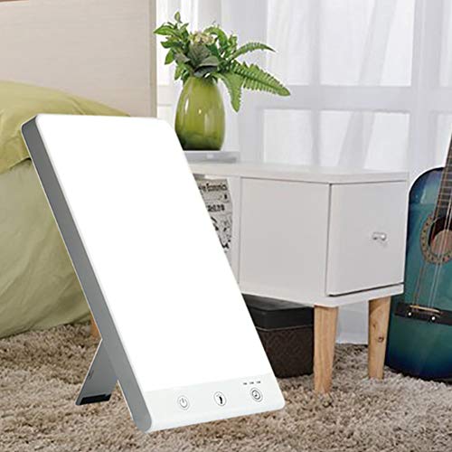 Tragbare Tageslichtlampe Lichttherapielampe 10000 Lux Simuliert Sonnenlicht LED Licht vollem UV-freiem Spektrum mit 3 einstellbaren