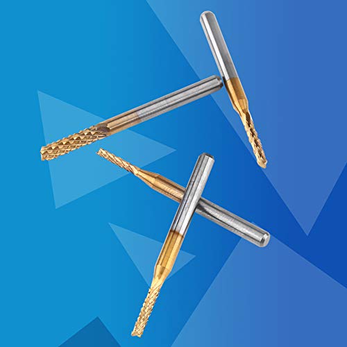 Fresas de carburo de tungsteno para grabado CNC 10 pcs miniatura 7