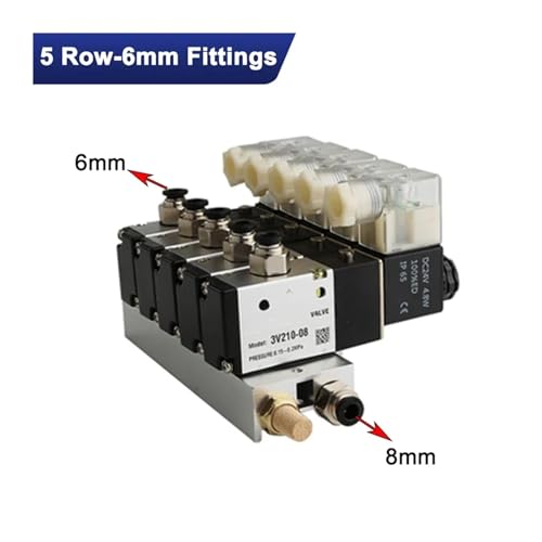 Électrovanne 220V 3V210-08 pour réduire le bruit et centraliser 5 lignes pneumatiques