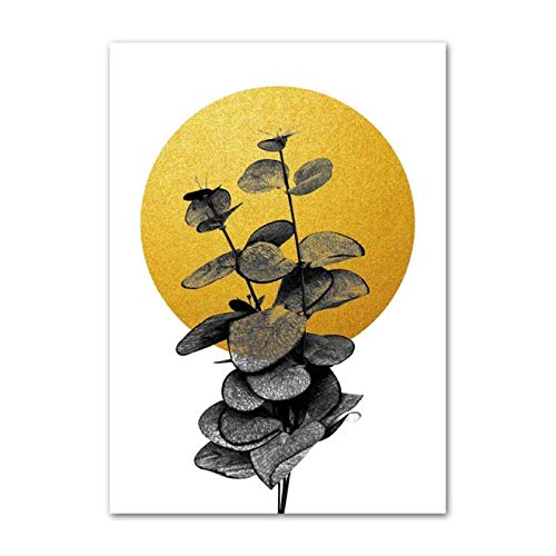 Toile Murale Salon Jaune Soleil sans Cadre - Solution Mur Vide 40x60cm 2pcs