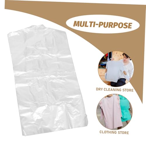 MAGICLULU 60pcs Boys and Girls Garment Clothes Bag Home Garment Covers Plastic Dry Cleaning Shop Tool4