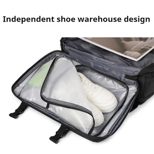 Lunapack Backpack, Vacuum Travel Back Pack with Compression, Large Capacity Waterproof Expandable Bacpacks (Black)3