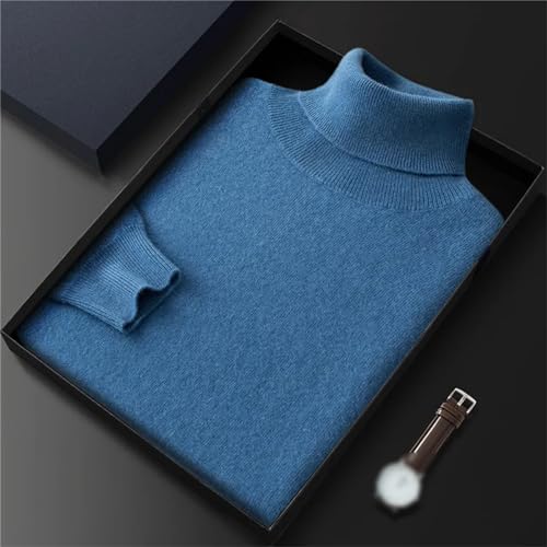 100% Cashmere Turtleneck Men's Pullover Autumn and Winter Soft, Light and Warm Roll-Neck Pullover Knitted Sweater4