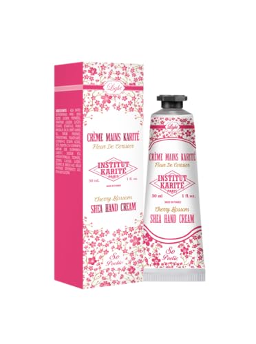 INSTITUT KARITE PARIS Cherry Blossom Shea Butter Hand Cream30ml | Notes of Cherry Blossom Light Nourishing Hand Cream