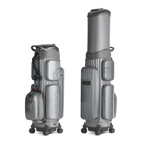 HELIX �S���t�o�b�O�F�S�ʃn�[�h�V�F���f�ށA���b�N�@�\�t��4�ց��L�k���n�[�h�g�b�v�J�o�[���ځA���l�ȃS���t�V�[���ɑΉ� �֗� 9.5�^/ 6���� (�O���[)