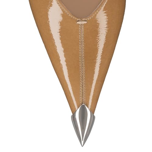 Maiyang Women Pointed Cap Toe Slip on Pumps Comfortable Low Kitten Heels Business Event Prom Dressy Shoes Size 4-16 US4