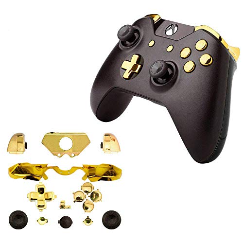 Image of for Xbox One Elite Replacement Full Buttons Bumper Triggers T6 T8 Screwfor Xbox One Controller with 3.5mm Jack (Chrome Gold)