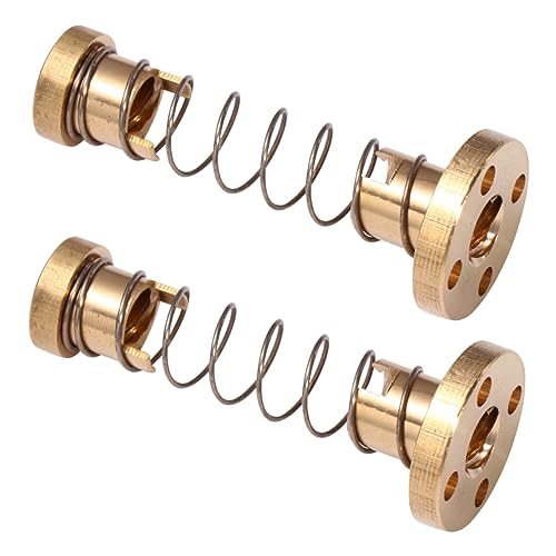 Hohopeti 2pcs Backlash Spring Loaded Nuts Hex Nuts for Printer Lead Screw Stainless Steel Easy Install No Bending