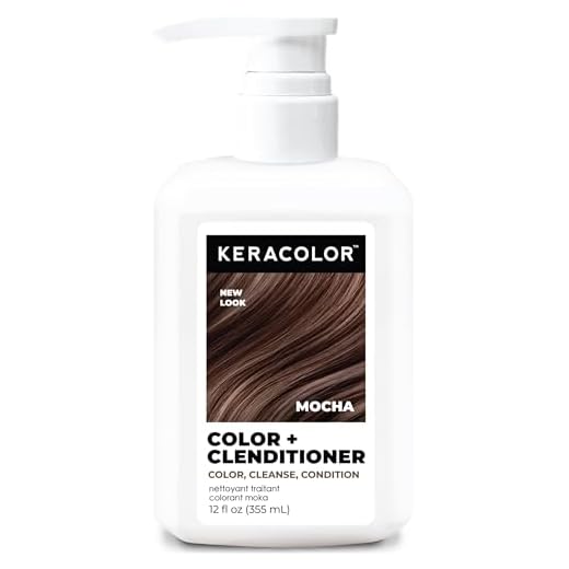 Keracolor Clenditioner MOCHA Hair Dye - Semi Permanent Hair Color Depositing Conditioner, Cruelty-free, 12 fl oz (Pack of 1)