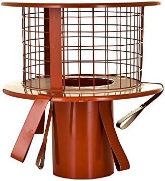 StoveMaestroTerracotta Pot Hanging Chimney Cowl For 5 Inch Flexible Flue