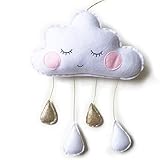 Decoración colgante con forma de gota de lluvia de nubes Precioso diseño de nubes con hermosos colores.