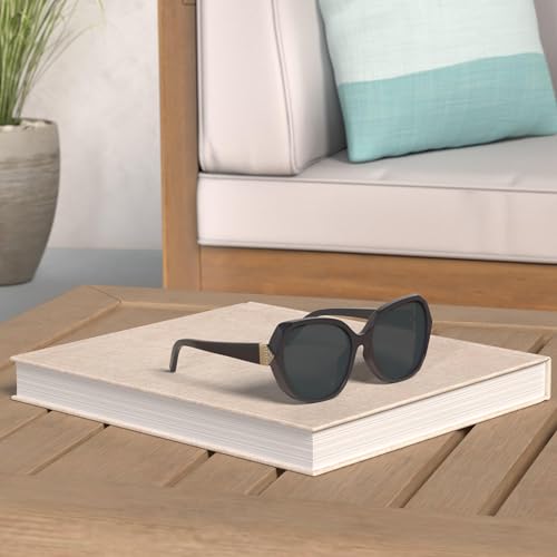 Image of The Fresh Women's Oversized Square Jackie O Cat Eye Hybrid Butterfly Fashion Sunglasses - Exquisite Packaging