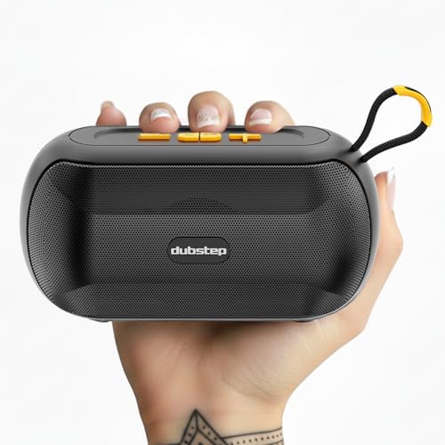 Dubstep Pop 1400 Wireless Speaker with 14W Output, 16 Hrs Playtime, 52mm Dynamic Driver, TWS Pairing (Black)