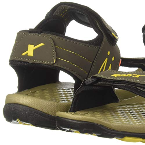 Image of SPARX Men Olive Yellow Outdoor Sandals-7 UK (40 2 /3 EU) (SS0805G OLYL0007)