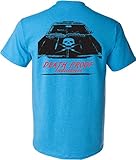 Death Proof Industries Skull Hood Nova Speed Shop T-Shirt Tee (Large, Sapphire Blue)