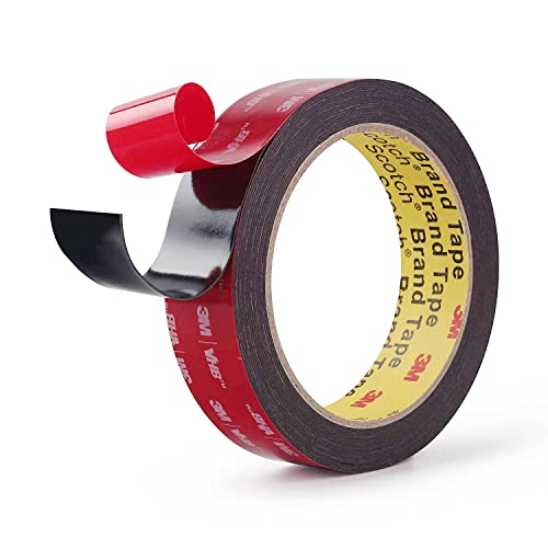 Double Sided Mounting Tape 5925 Black 1” x 15 Ft Foam Tapes Heavy Duty