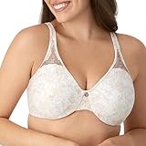 Bali Womens Passion For Comfort Bra, Full-coverage Underwire Seamless Cups Minimizer Bra, Fan Leaf Print, 40D US