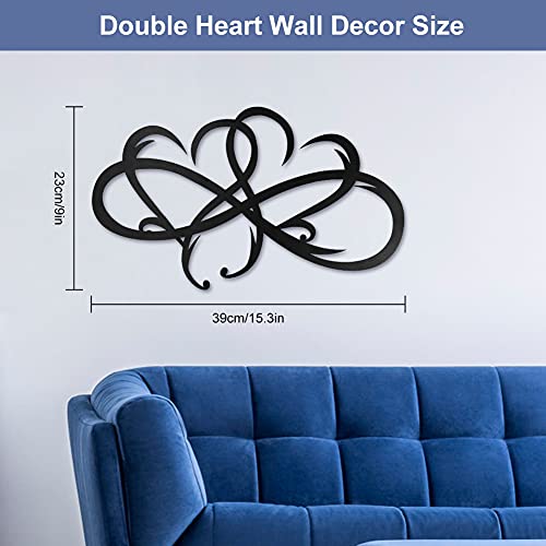 icyant Hartvormige Metalen Wanddecoratie, Infinity Hart Stalen Wanddecoratie, Gepersonaliseerd Metalen Kunst Liefde… - Image 4