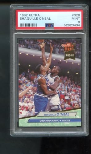 1992-93 Fleer Ultra 328 Shaquille O'Neal ROOKIE RC PSA 9 Graded Card Shaq ONeal