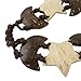 NOVICA Artisan Handmade Coconut Shell Belt Stars Half Moons Nylon Cord Tie Wood Accessories Belts Brown Thailand ' Moonlit Stars'