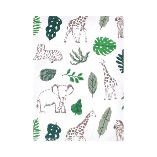 Image of Hudson Baby Unisex Baby Flannel Burp Cloth 12pk, Jungle, One Size